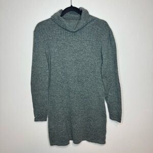 Peruvian Connection Baby Alpaca Wool Tunic Dress Turtleneck Long Sleeve